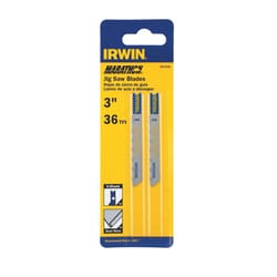 Irwin Marathon 3 in. Bi-Metal U-Shank Jig Saw Blade 36 TPI 2 pk