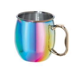 OGGI 20 oz Multicolored Stainless Steel Mule Mug