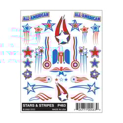 PineCar Stick On Decals Multicolored