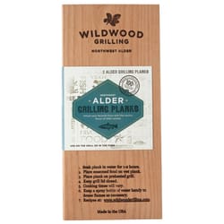 Wildwood Grilling Natural Wood Grilling Plank 11 in. L X 5 in. W 2 pk
