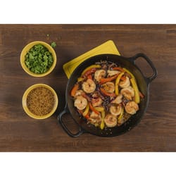Lodge Cast Iron Dual Handle Pan 8 in. Black