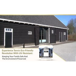 Evolve Terra Flat Black Water-Based Barn and Fence Paint Exterior and Interior 1 gal