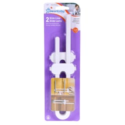 Dreambaby White Plastic Slide Lock 2 pk