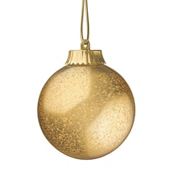 Xodus Innovations LED Gold Christmas Ornament 6.25 in. Hanging Decor