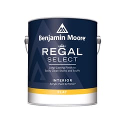 Benjamin Moore Regal Select Flat White Water-Based Paint + Primer Interior 1 gal