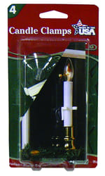Adams Gold/White Candle Clamps 7 in.