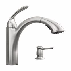 Moen Kinzel One Handle Stainless Steel Pull-Out Kitchen Faucet