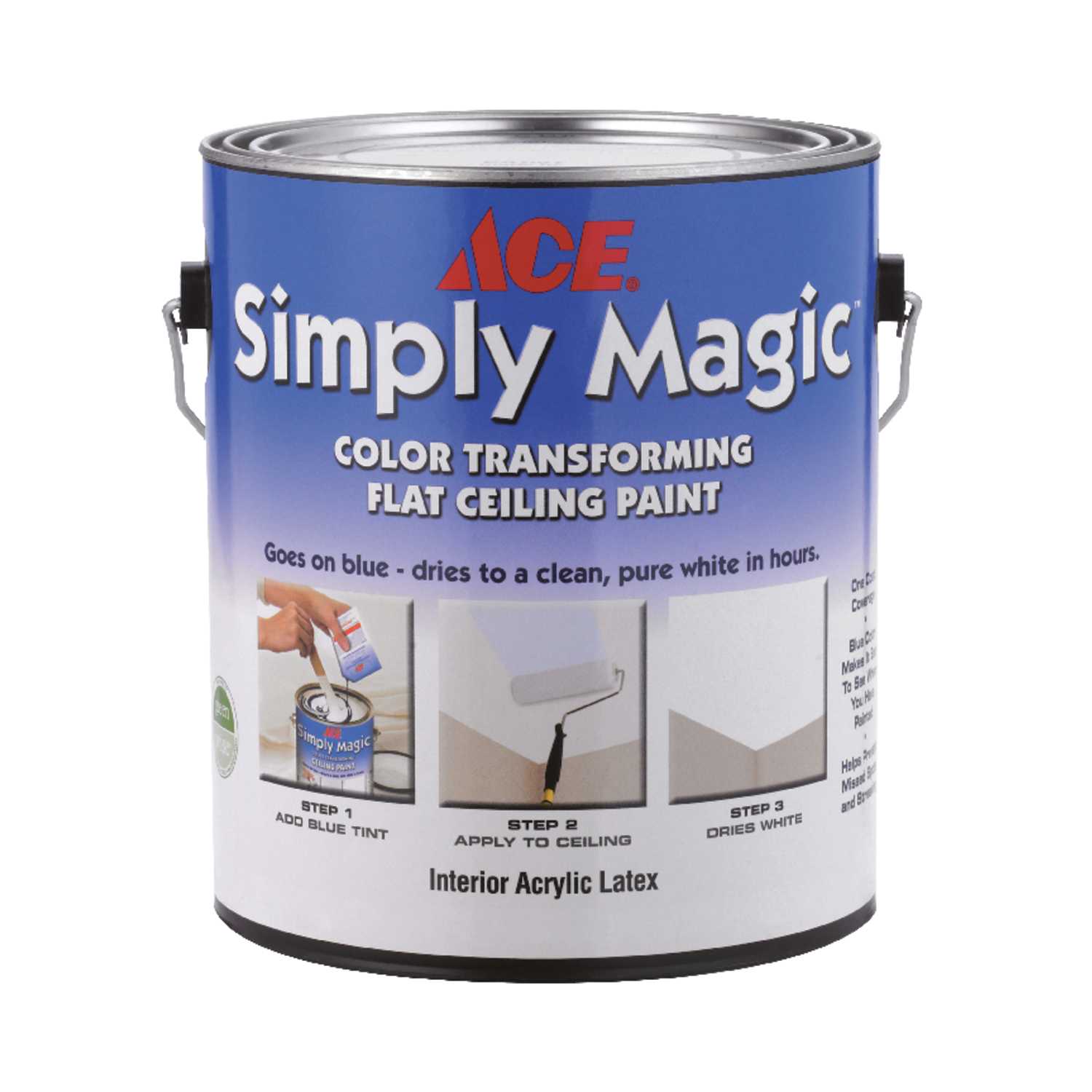 Ace Simply Magic Flat White Acrylic Latex Color Changing