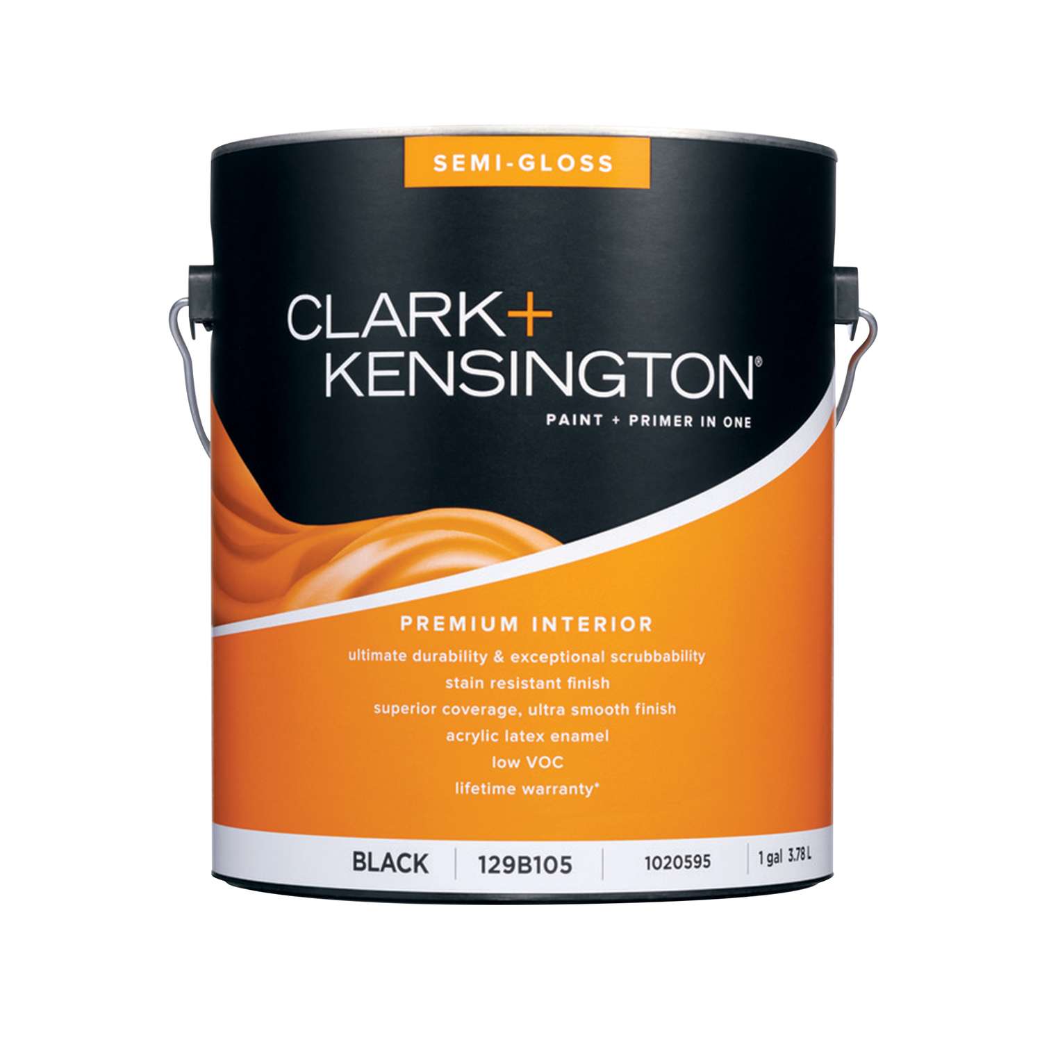 Clark+Kensington SemiGloss Black Premium Paint Interior 1 gal. Ace