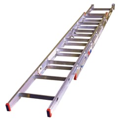 Werner 16 ft. H Aluminum Extension Ladder Type II 225 lb. capacity