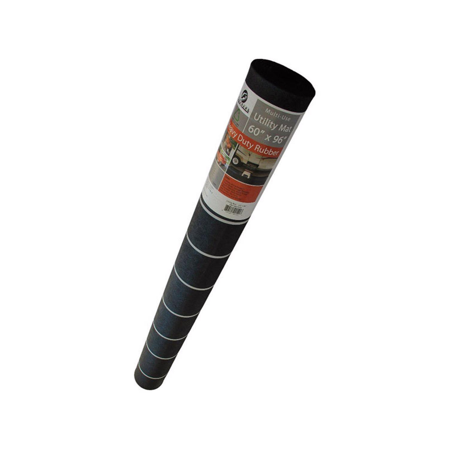 Flexgard 60 in. W X 96 in. L Black Smooth Top/Smooth Bottom Rubber Mat Rubber Utility Mat Sansujyuku sansujyuku.com