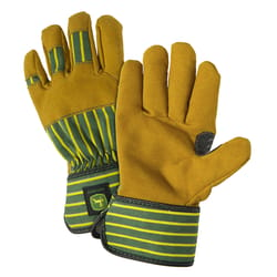 West Chester John Deere Child's Indoor/Outdoor Work Gloves Green/Yellow Youth 1 pair