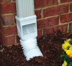 Amerimax FlexGrate 4.625 in. W X 4.625 in. L White Vinyl Downspout Filter