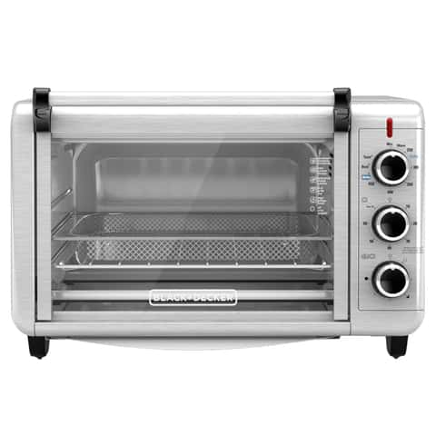 Black + Decker 4-slice Toaster Oven With Convection, Black & Silver, Toasters & Ovens, Furniture & Appliances