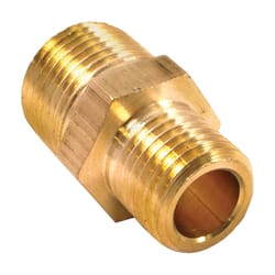 Forney Brass Hose Reducer 3/8 in. Male X 1/4 in. Male 1 pc