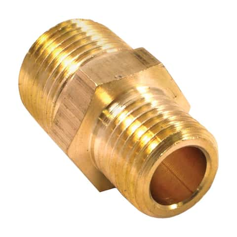 JMF Company 3/8 in. Fine Female Flare X 3/8 in. D Male Compression Chrome  Adapter - Ace Hardware