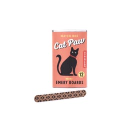 KIKKERLAND Cat Paws Black/Brown Nail File 12 pk