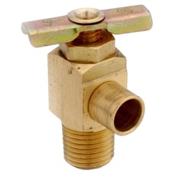 Anderson Metals 1/4 in. X 1/4 in. MPT Brass Drain Cock Valve