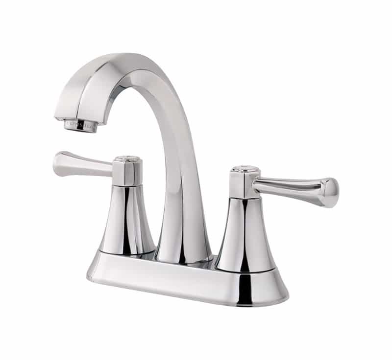 Pfister Altavista Polished Chrome Two Handle Lavatory Faucet 4 In