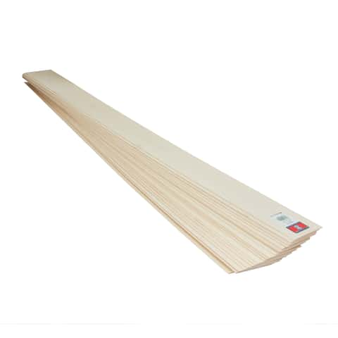 Midwest Products 1/4 in. X 4 in. W X 3 ft. L Basswood Board #2/BTR Grade -  Ace Hardware