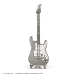 Fascinations Metal Earth Lead Guitar 3D Model Kit Silver