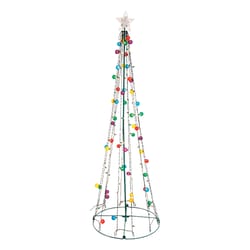 Sienna Incandescent Multi 6.5 ft. Twinkling String Tree Yard Decor