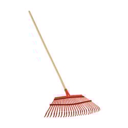 Corona 63 in. 25 Tine Steel Leaf Rake Wood Handle