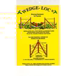 Wedge-Loc 2 in. H X 7.5 in. W Aluminum Corner Brace
