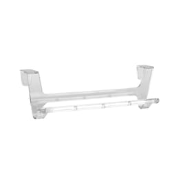 Spectrum Clear Towel Bar 11 in. L Plastic