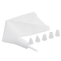 Chef Craft White and Clear Plastic Piping Bag