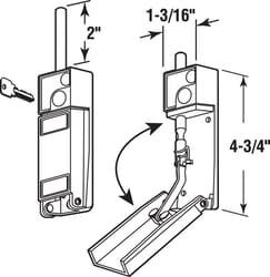 Prime-Line Painted Diecast Keyed Bolt Lock