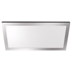 Feit EDGELIT 1 in. H X 12 in. W X 23.8 in. L Brushed Nickel White LED Flat Panel Light Fixture