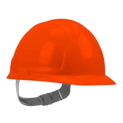 Safety Works 4-Point Ratchet Standard Hard Hat Orange