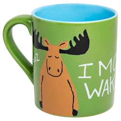 Little Blue House Green Ceramic I Moose Wake Up Mug 1 pk