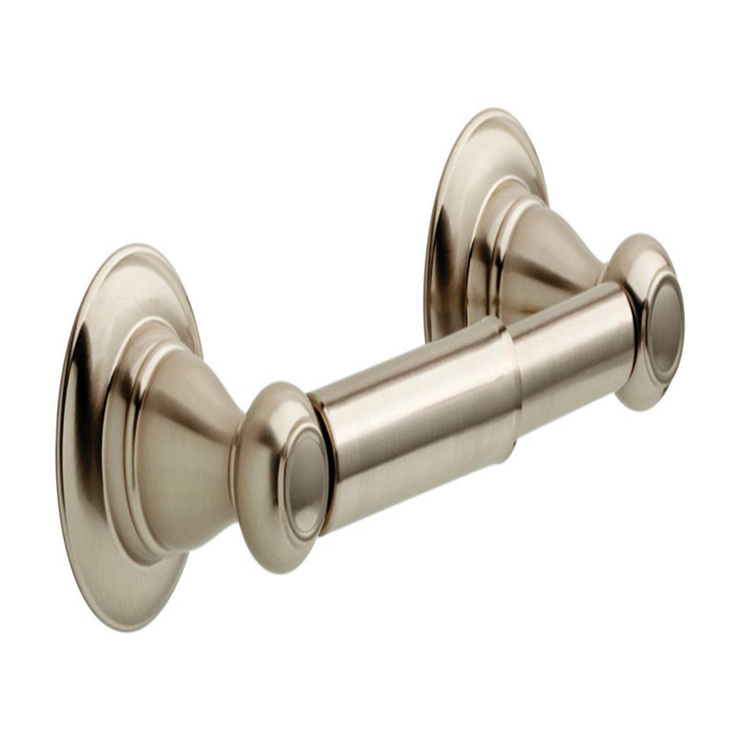 Delta Flynn Brushed Nickel Wall Mount Single Post Toilet Paper Holder in  the Toilet Paper Holders department at