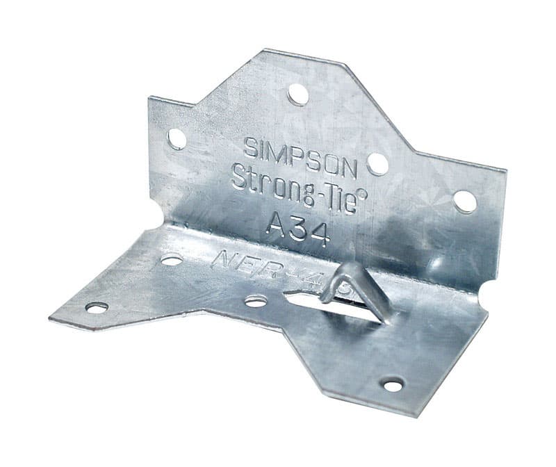 UPC 044315045004 product image for Simpson Strong-Tie 1.4375 in. H x 1.4 in. W x 2.5 in. L Galvanized Steel Angle | upcitemdb.com