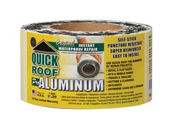 Quick Roof 3 in. W X 25 ft. L Aluminum Self Stick Waterproof Repair Kit Silver