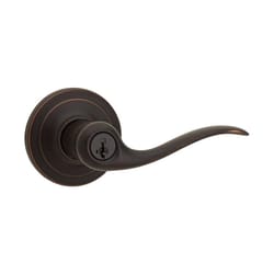 Kwikset SmartKey Tustin Venetian Bronze Entry Door Knob KW1 1-3/4 in.