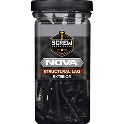 Screw Products NOVA #16 in. X 4.5 in. L Star Black Steel Lag Screw 50 pk