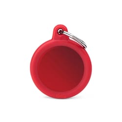 MyFamily Hushtag Red Circle Aluminum Dog Pet Tags Medium