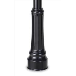 Architectural Mailboxes 53.5 in. Powder Coated Black Galvanized Steel Mailbox Post