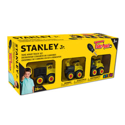 STANLEY Jr. Truck Set Toy Black/Yellow 3 pc