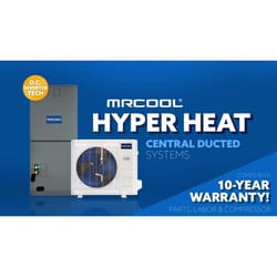 MRCOOL DIY Central Ducted Hyper Heat, w/ 15' Line Set, 5 ton 60000 BTU 16 SEER DC Inverter Heat Pump