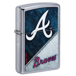 Zippo Silver Atlanta Braves Lighter 1 pk