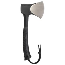 Schrade Stainless Steel Survival Full Tang Hatchet Rubber Handle 11 in.