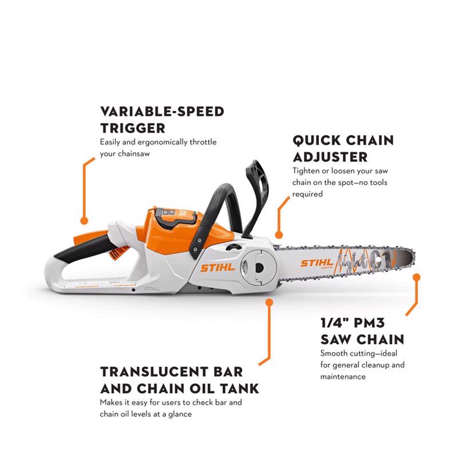 Stihl 12 battery online chainsaw