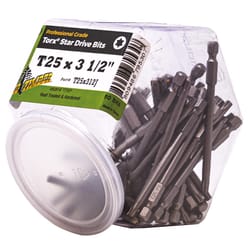 Big Timber Star T25 Head X 3-1/2 in. L Torx Insert Bit Steel 50 pc