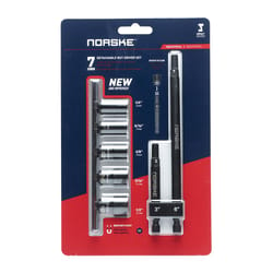 Norske Hex Nutsetter Sets S2 Tool Steel 7 pc