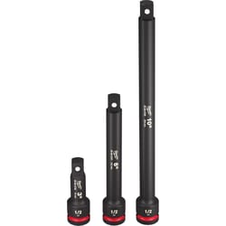 Milwaukee Shockwave 1/2 in. drive SAE 6 Point Impact Rated Extension Set 3 pc