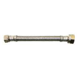 3/8 in. Compression x 3/8 in. O.D. Compression x 30 in. L Flexible Braided  Stainless Steel Delta Style Faucet Connector